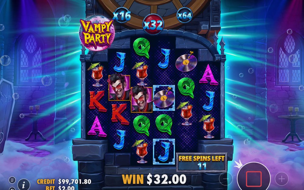 Free Spins round with multiplier rising on each tumble