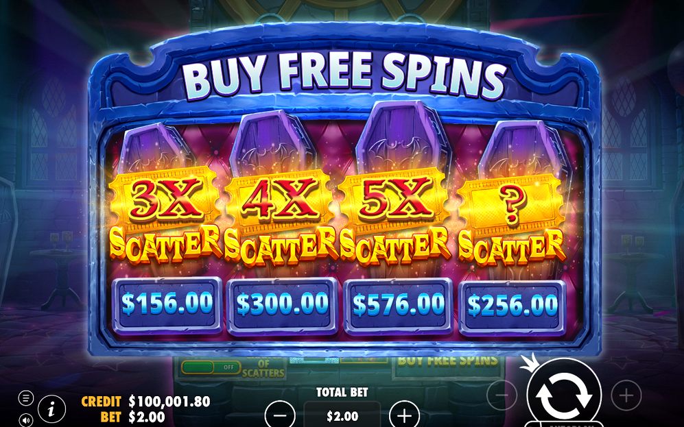 Scatter symbols on the grid before Free Spins begin